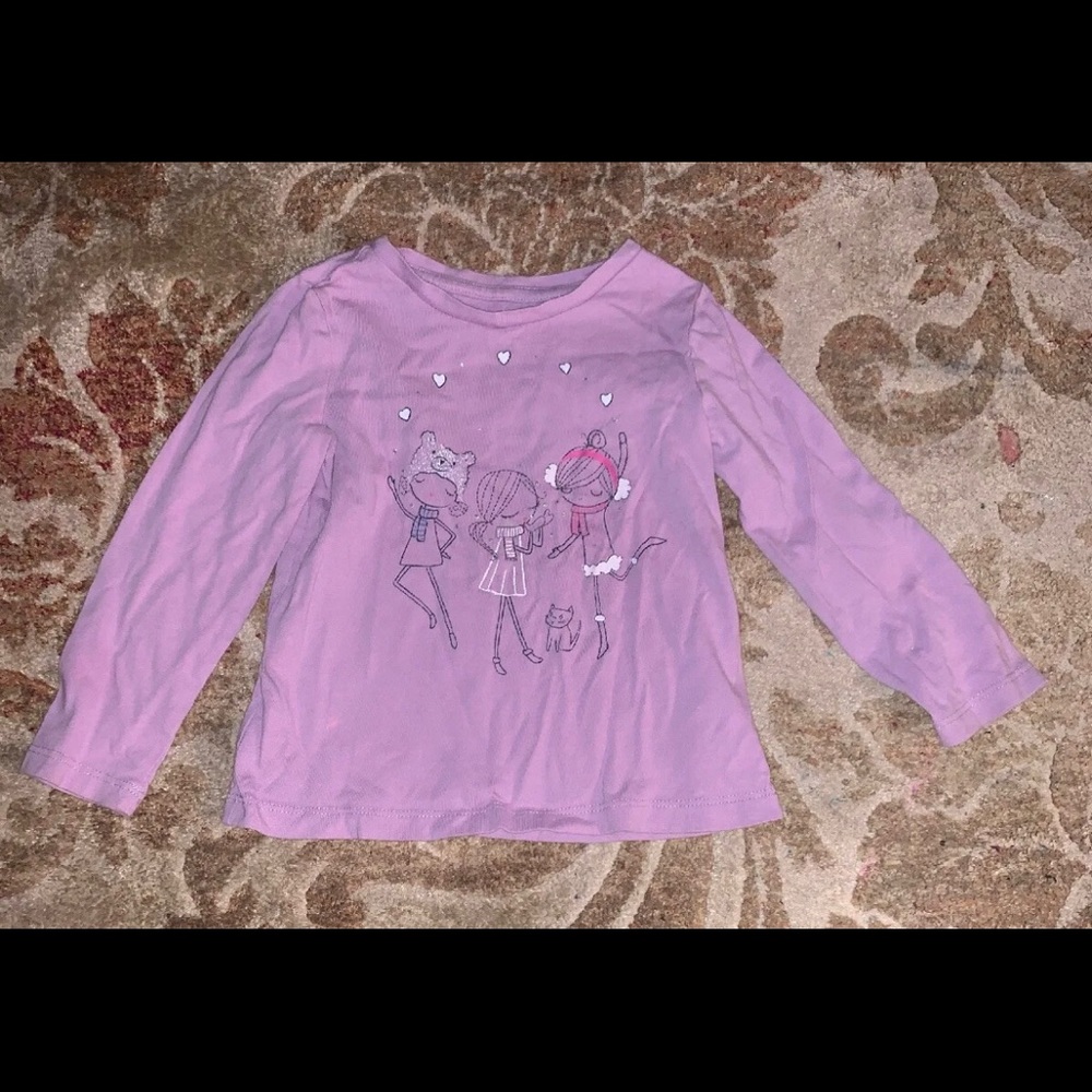 Baby Gap Girls Purple Top-2years.